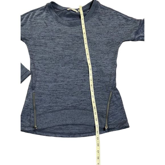 Athleta Navy Blissful Sharkbite Zipper Sweater XS - Picture 8 of 9